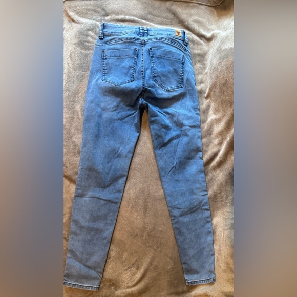 Women's Dark Blue Skinny Jeans - Picture 12 of 13